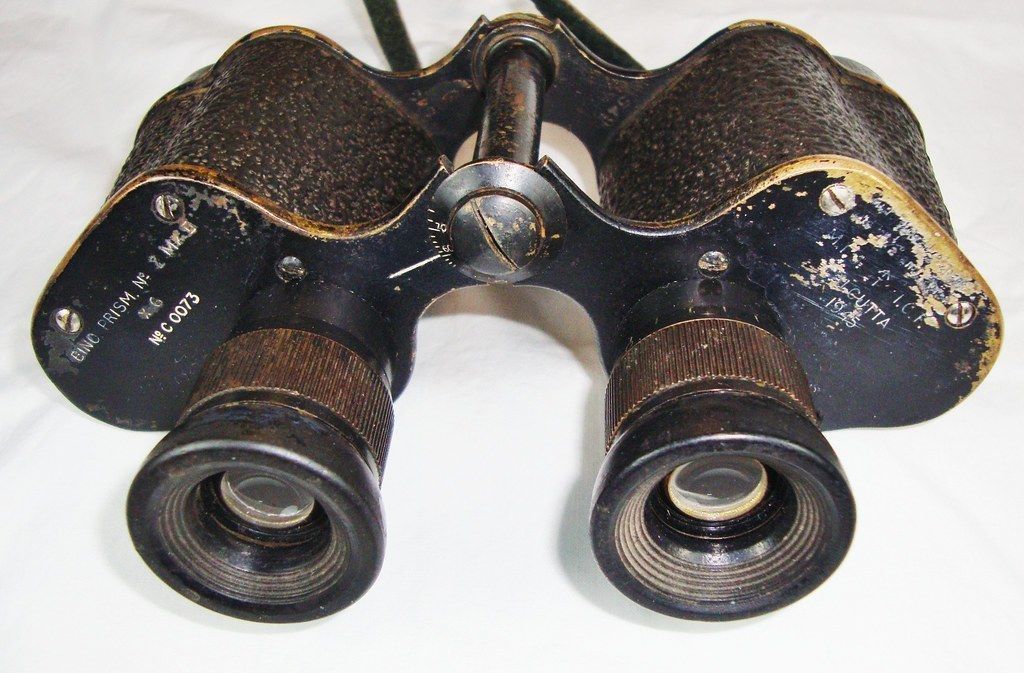 WWII Binoculars Low-poly 3D model_12