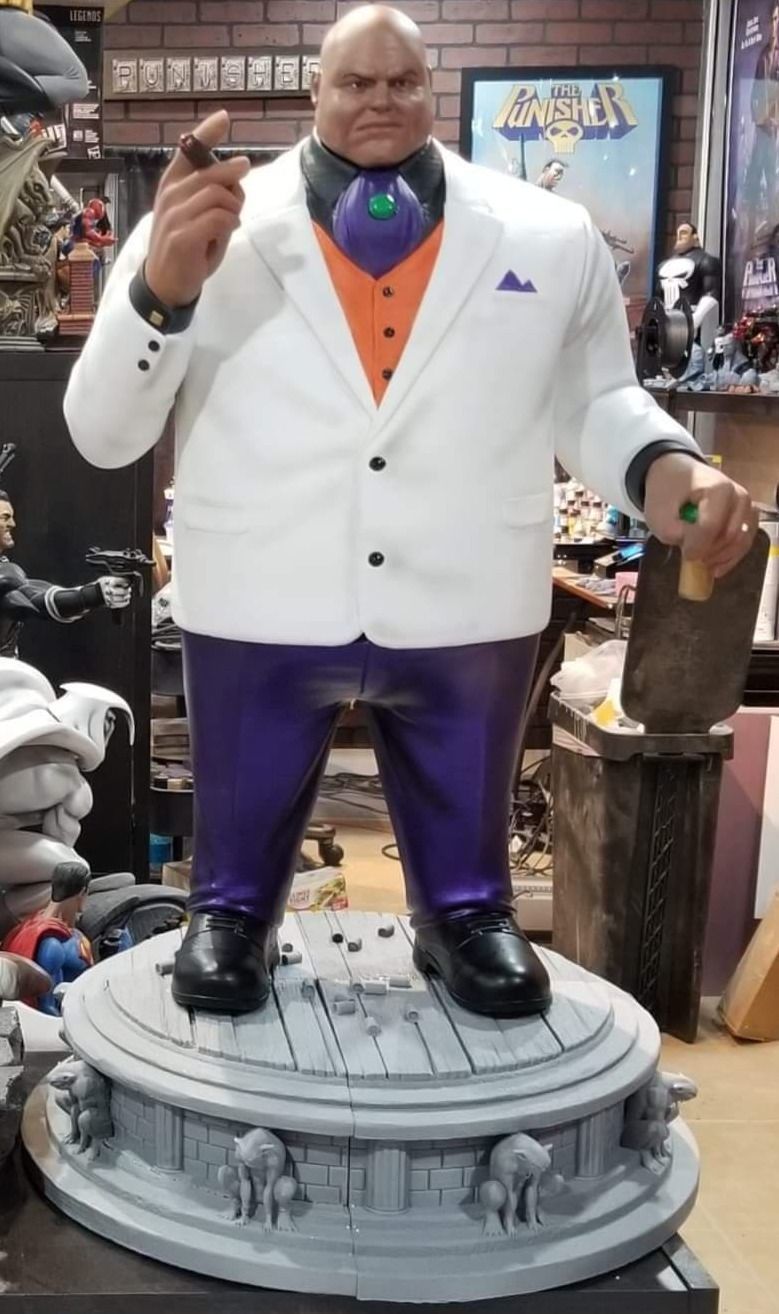 Kingpin classic 3d print STL Spiderman punisher marvel villian 3D print model_10