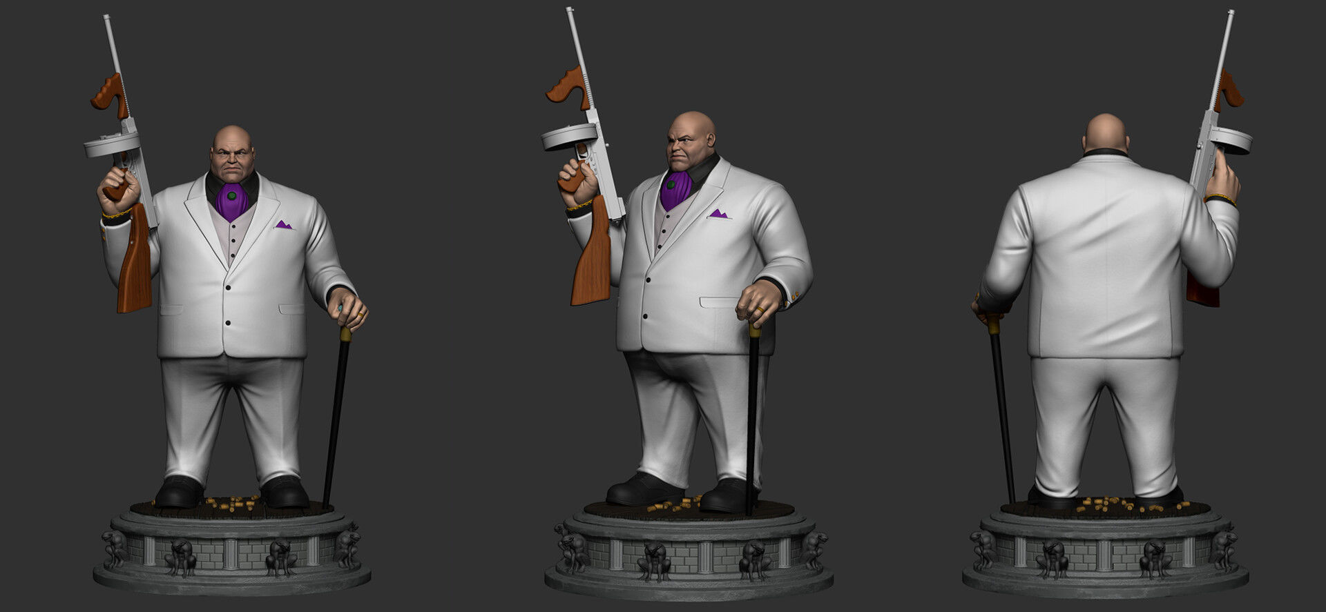 Kingpin classic 3d print STL Spiderman punisher marvel villian 3D print model_1