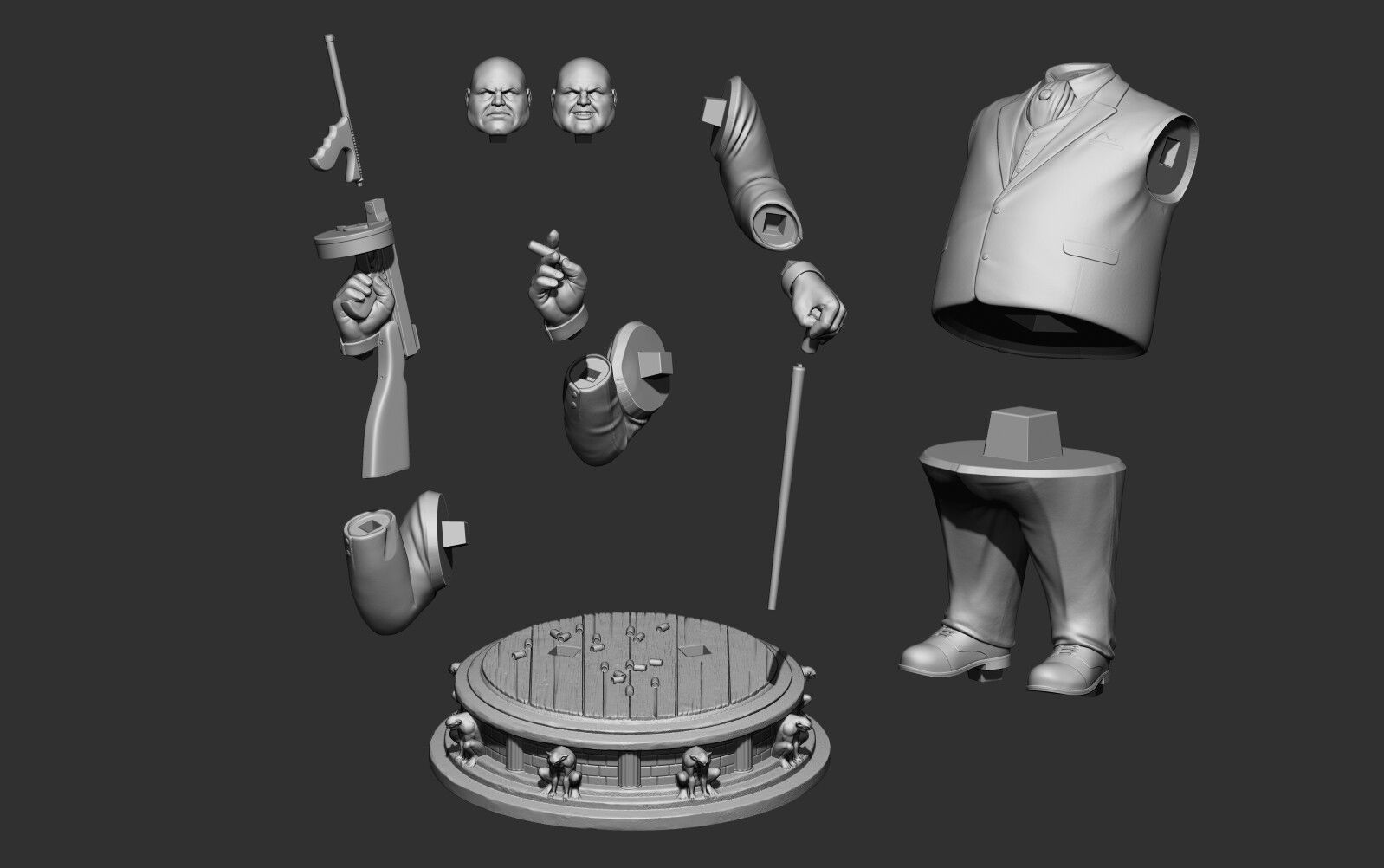 Kingpin classic 3d print STL Spiderman punisher marvel villian 3D print model_3