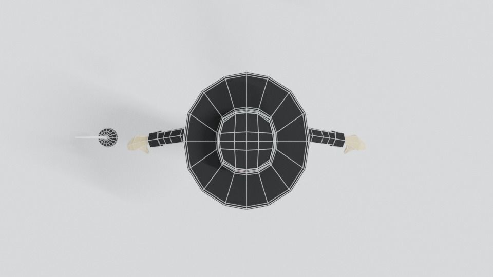 Low Poly Cartoon Zorro Low-poly 3D model_17