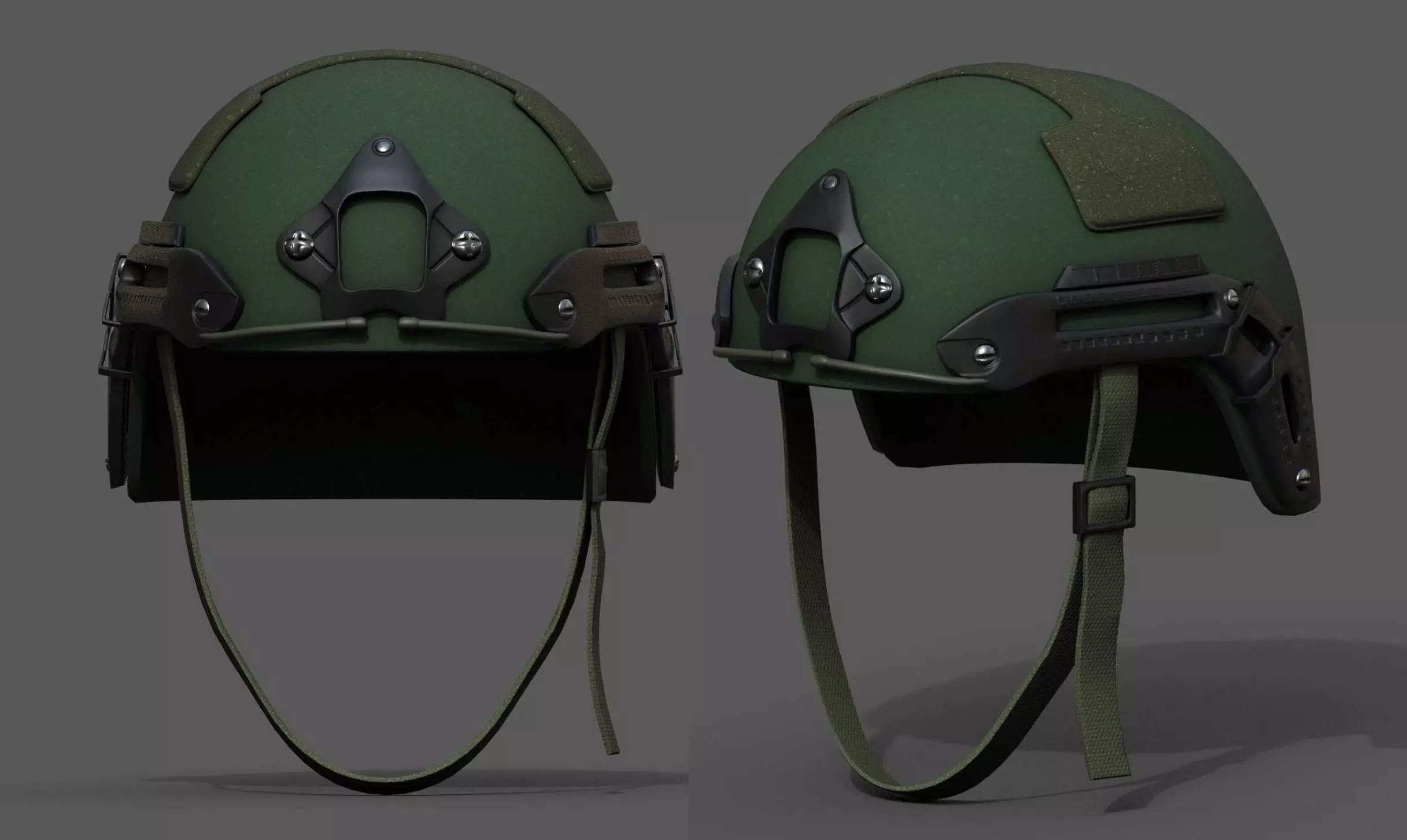 Helmet military combat fantasy futuristic Low-poly 3D model_0