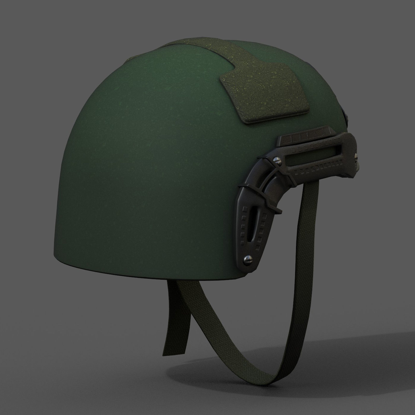 Helmet military combat fantasy futuristic Low-poly 3D model_7