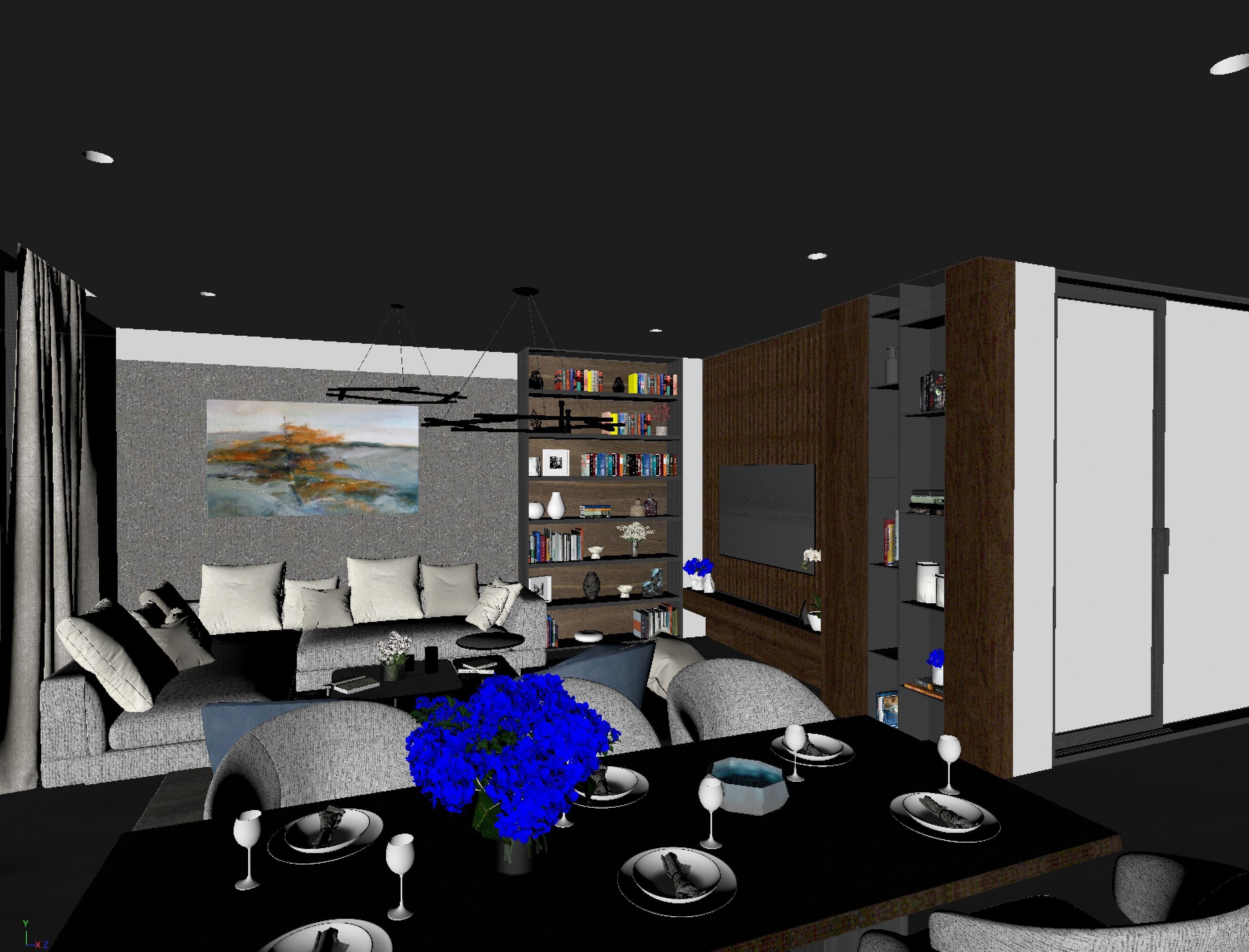 Apartment Interior 3D model_3