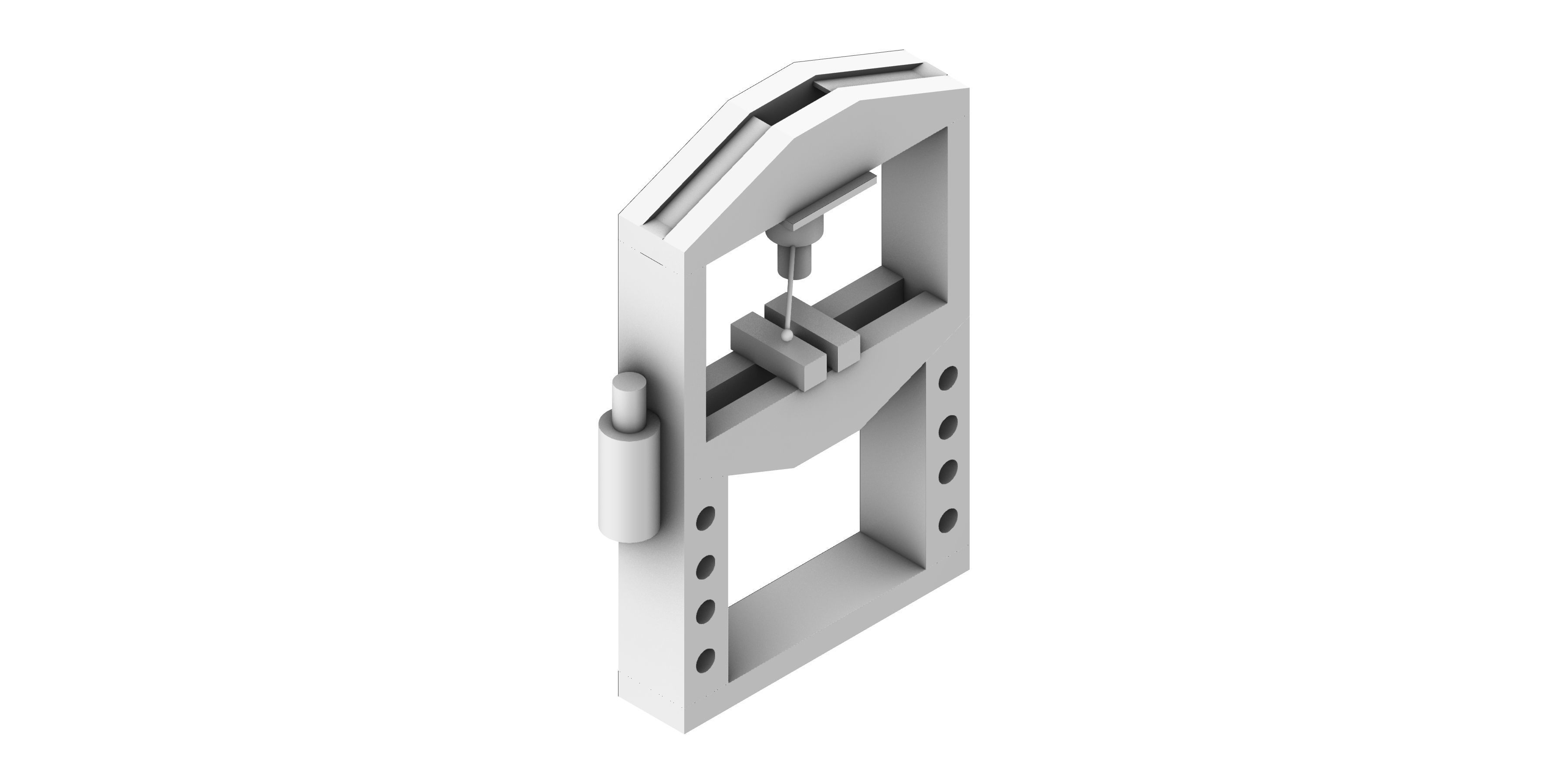 Hydraulic Press Machine 3D model | CGTrader