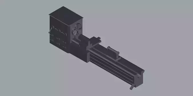 Lathe Machine with DRO