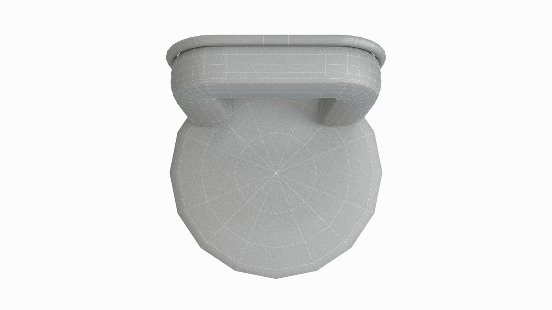 salon chair Low-poly 3D model_10