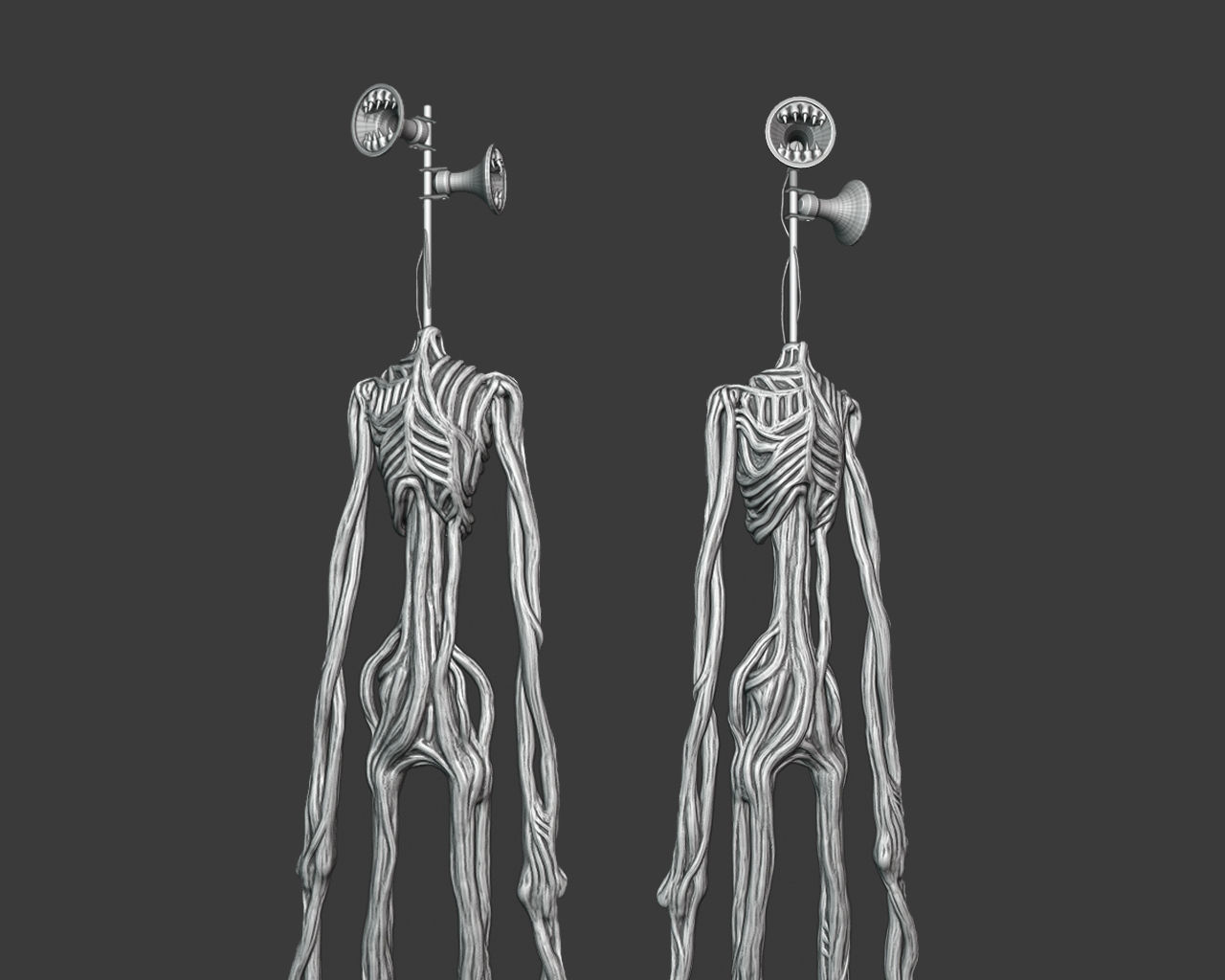 Siren Head SCP 3D model_6