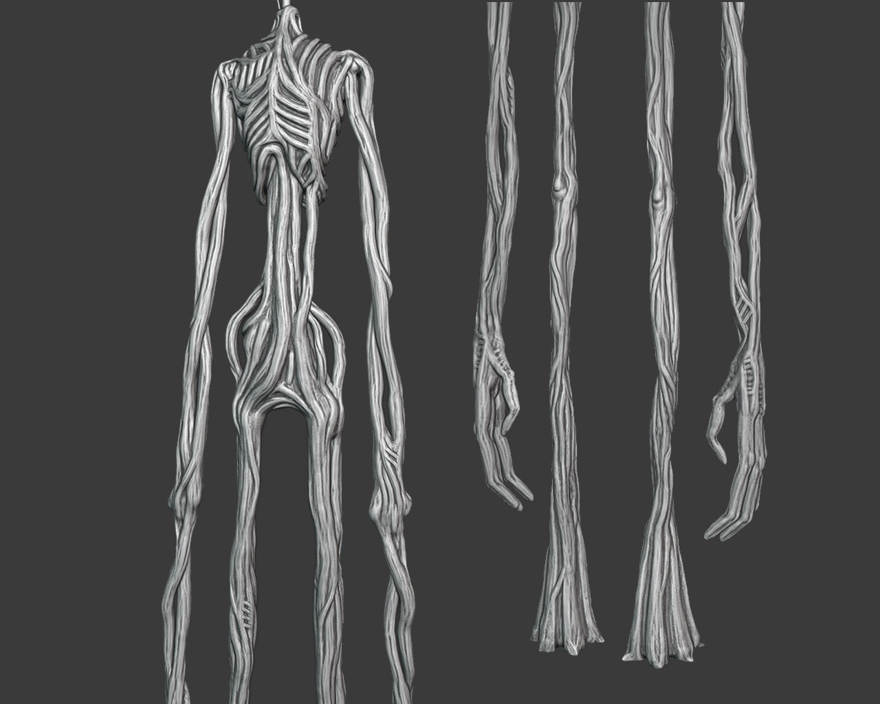 Siren Head SCP 3D model_8