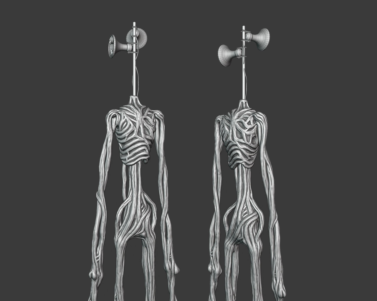 Siren Head SCP 3D model_7