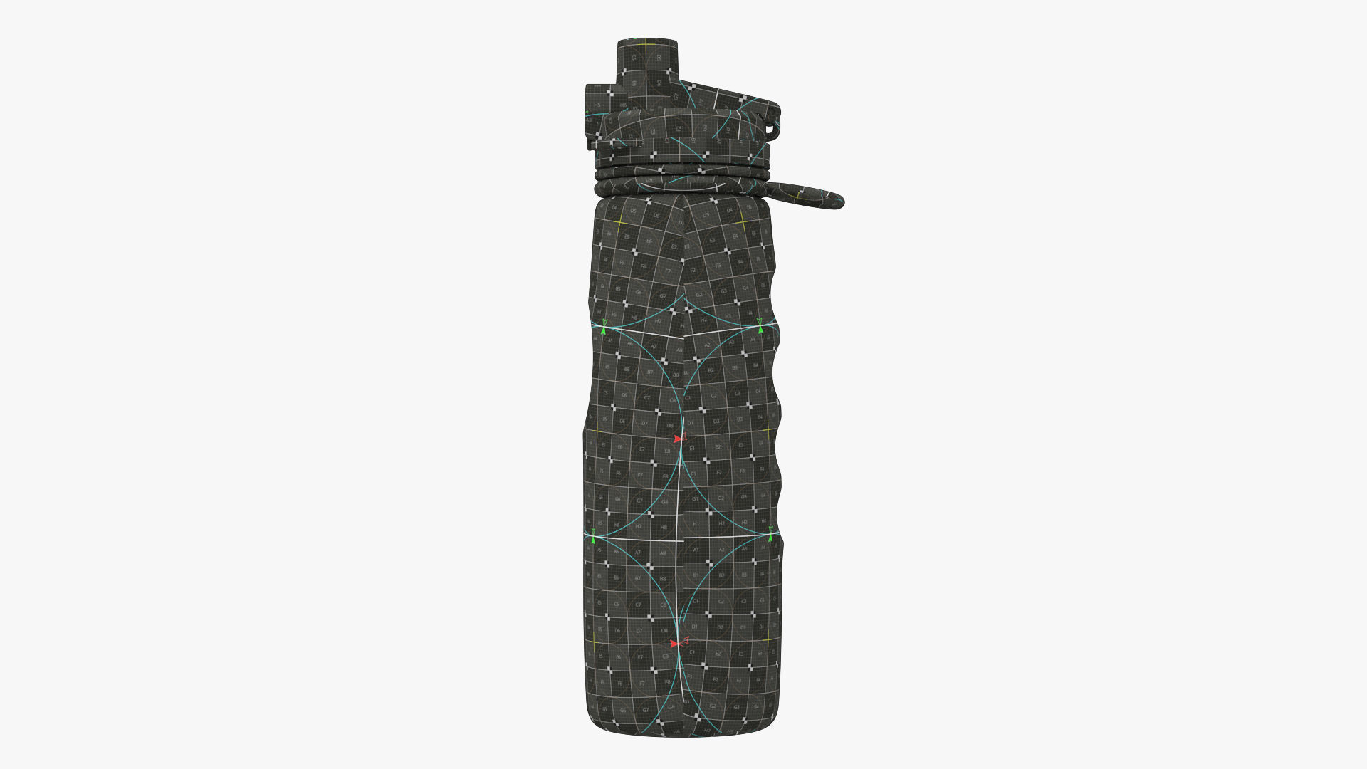 water bottle 3D model_5