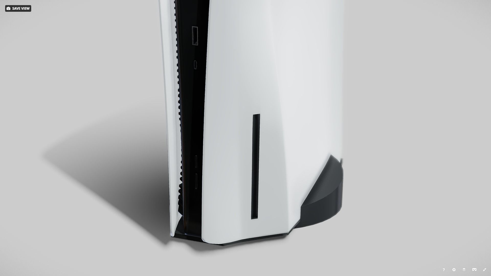 PlayStation 5 gaming console Low-poly 3D model_14