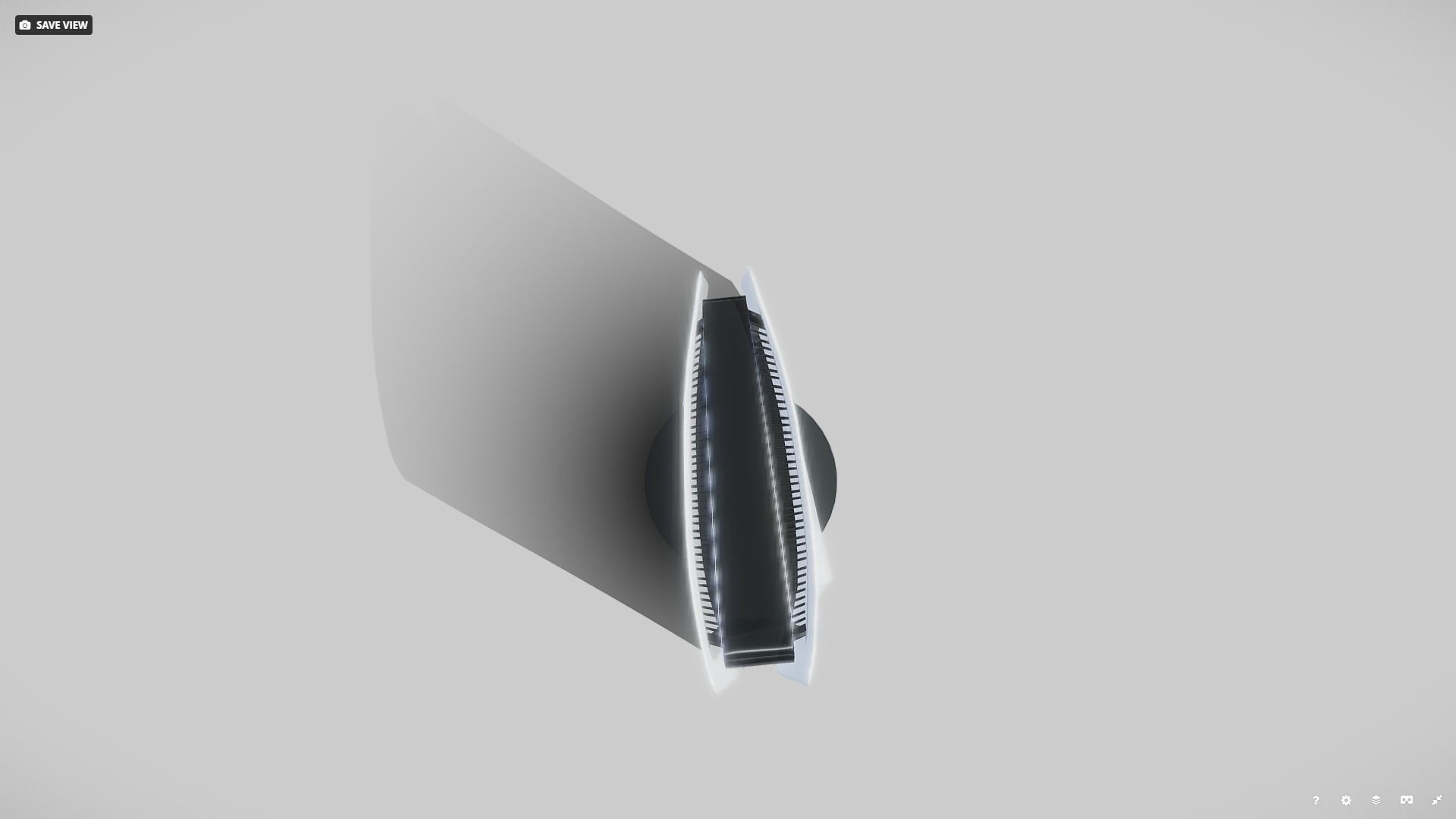 PlayStation 5 gaming console Low-poly 3D model_12