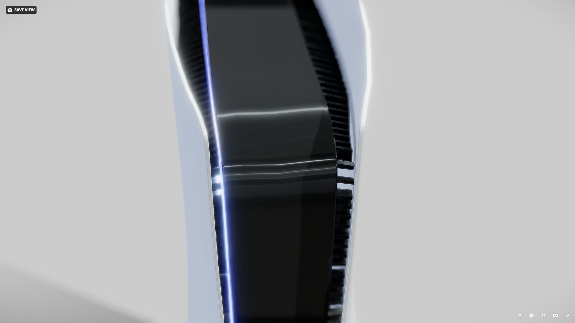 PlayStation 5 gaming console Low-poly 3D model_9