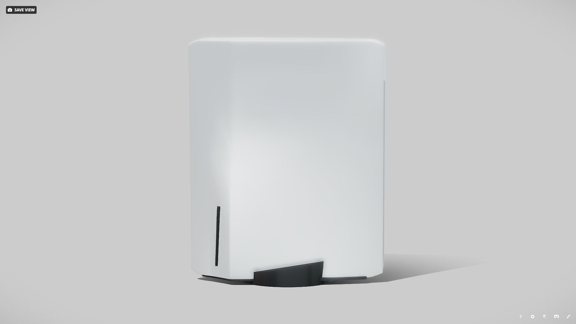 PlayStation 5 gaming console Low-poly 3D model_6