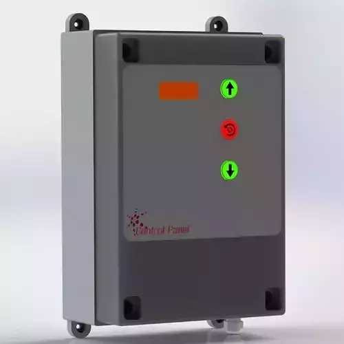 3 Push Button Control Box  3D model