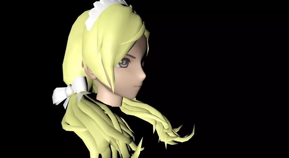 girl head Free 3D model