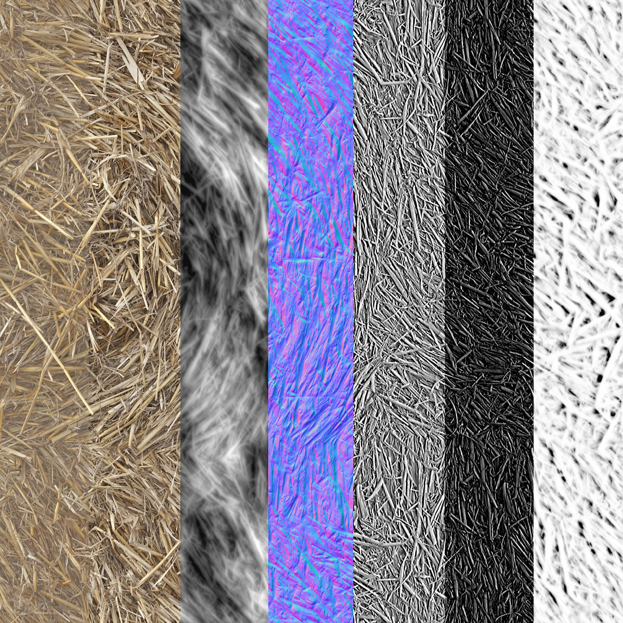 Pack of 21 Village Hay and Straw PBR Volume 2 Texture_1