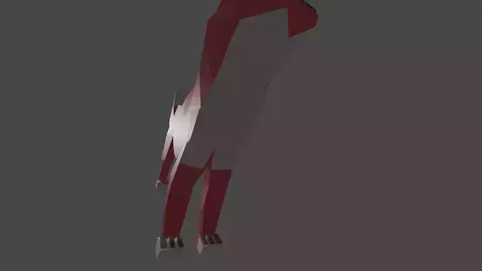 low poly Fox cat