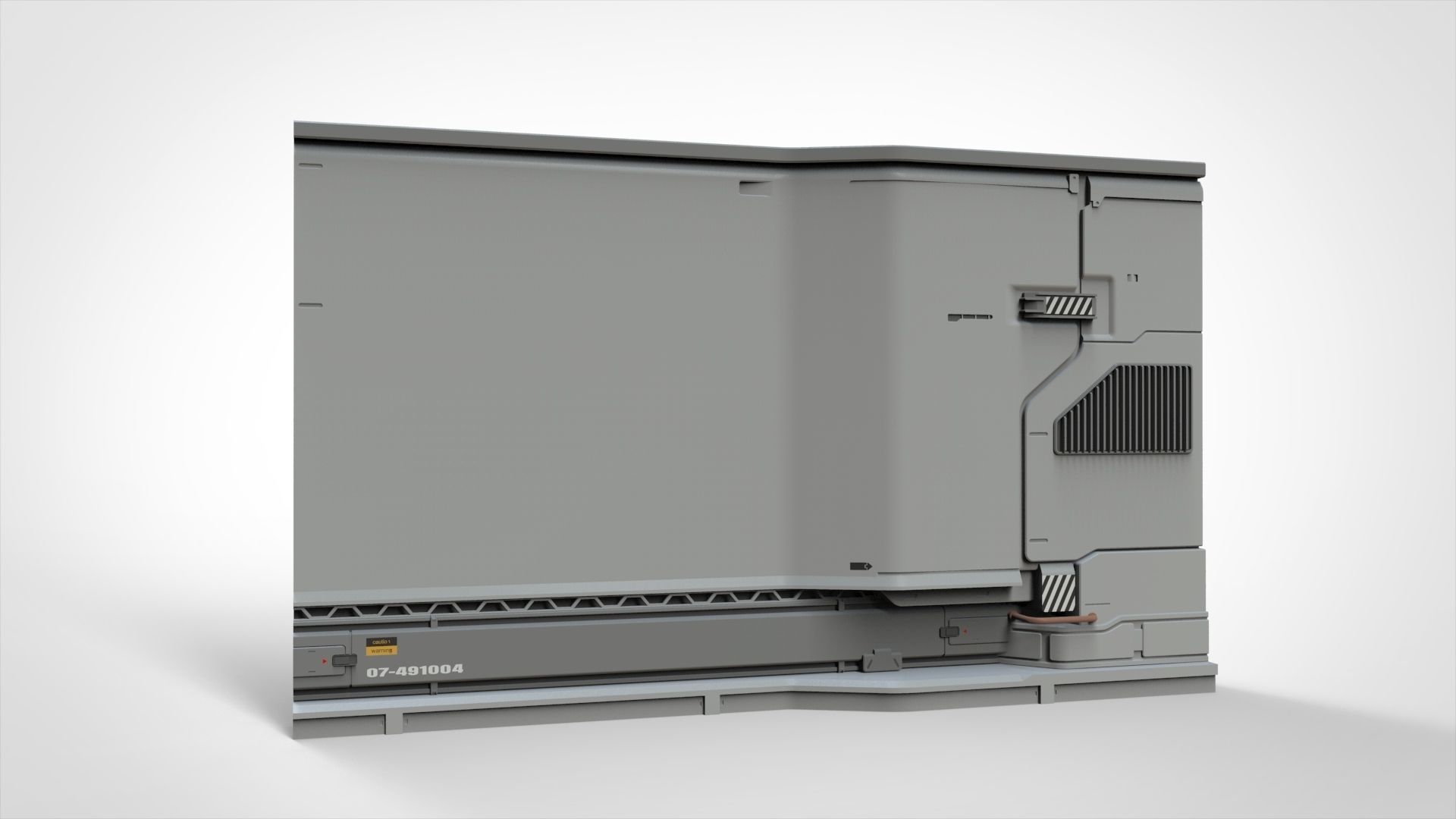 sci-fi Architecture kitbash 19 3D model_9