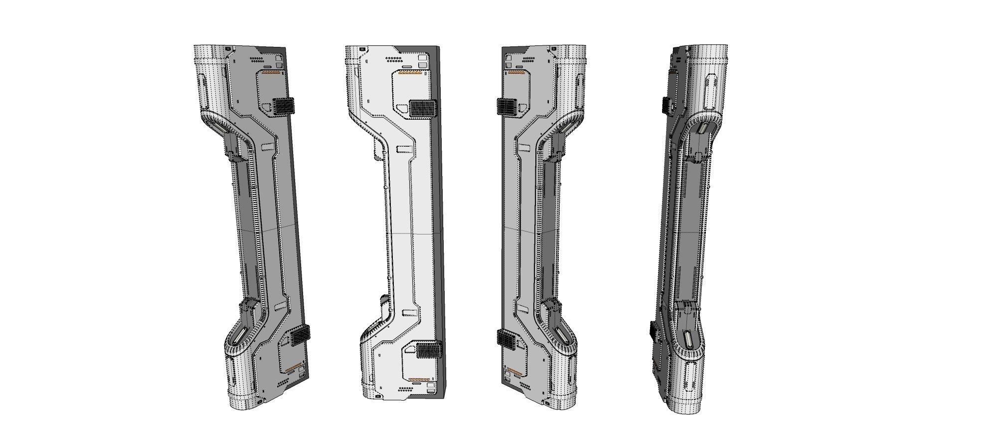 sci-fi Architecture kitbash 19 3D model_17