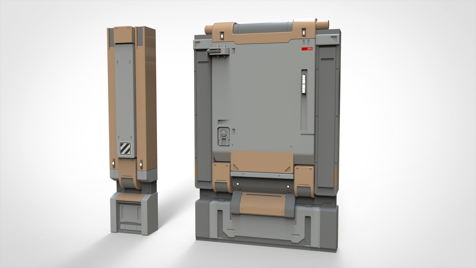 sci-fi Architecture kitbash 19 3D model_4