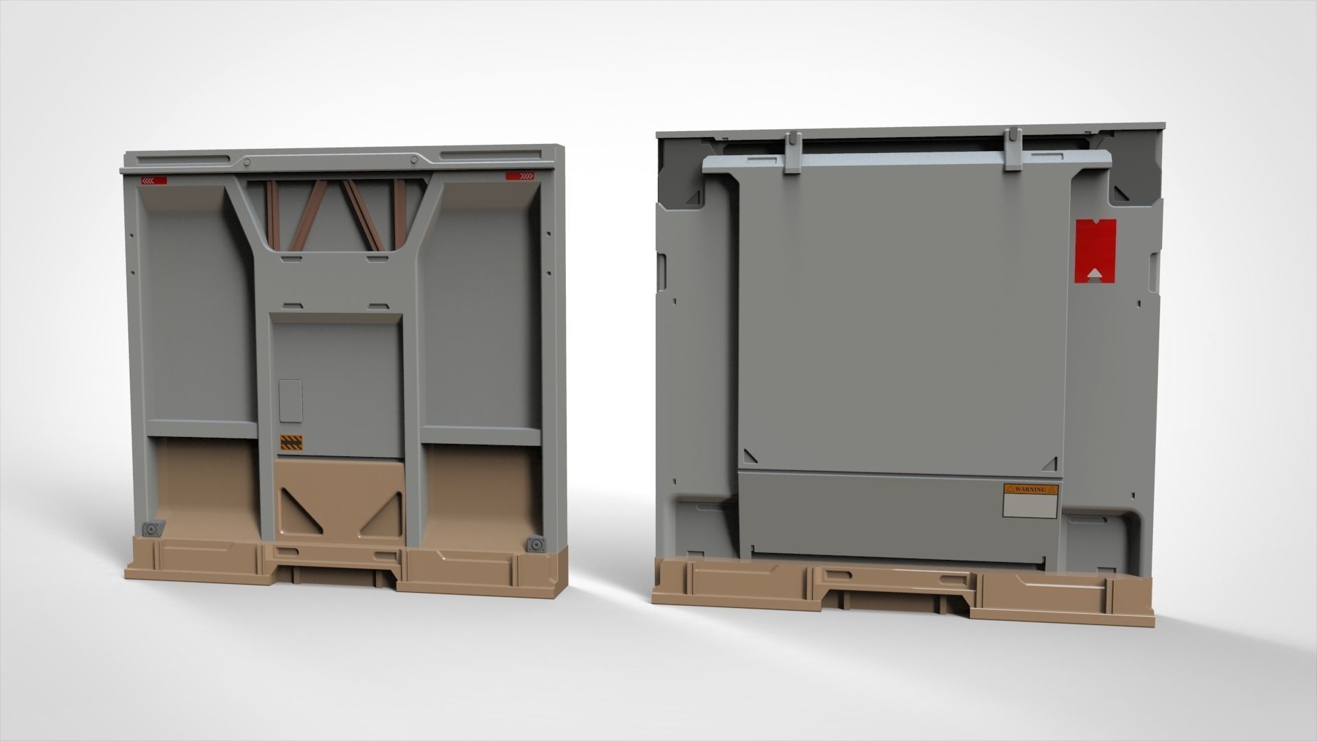 sci-fi Architecture kitbash 19 3D model_8