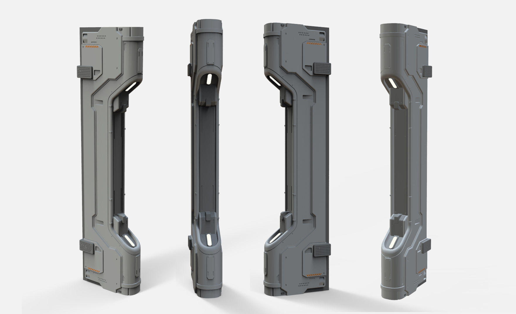 sci-fi Architecture kitbash 19 3D model_7