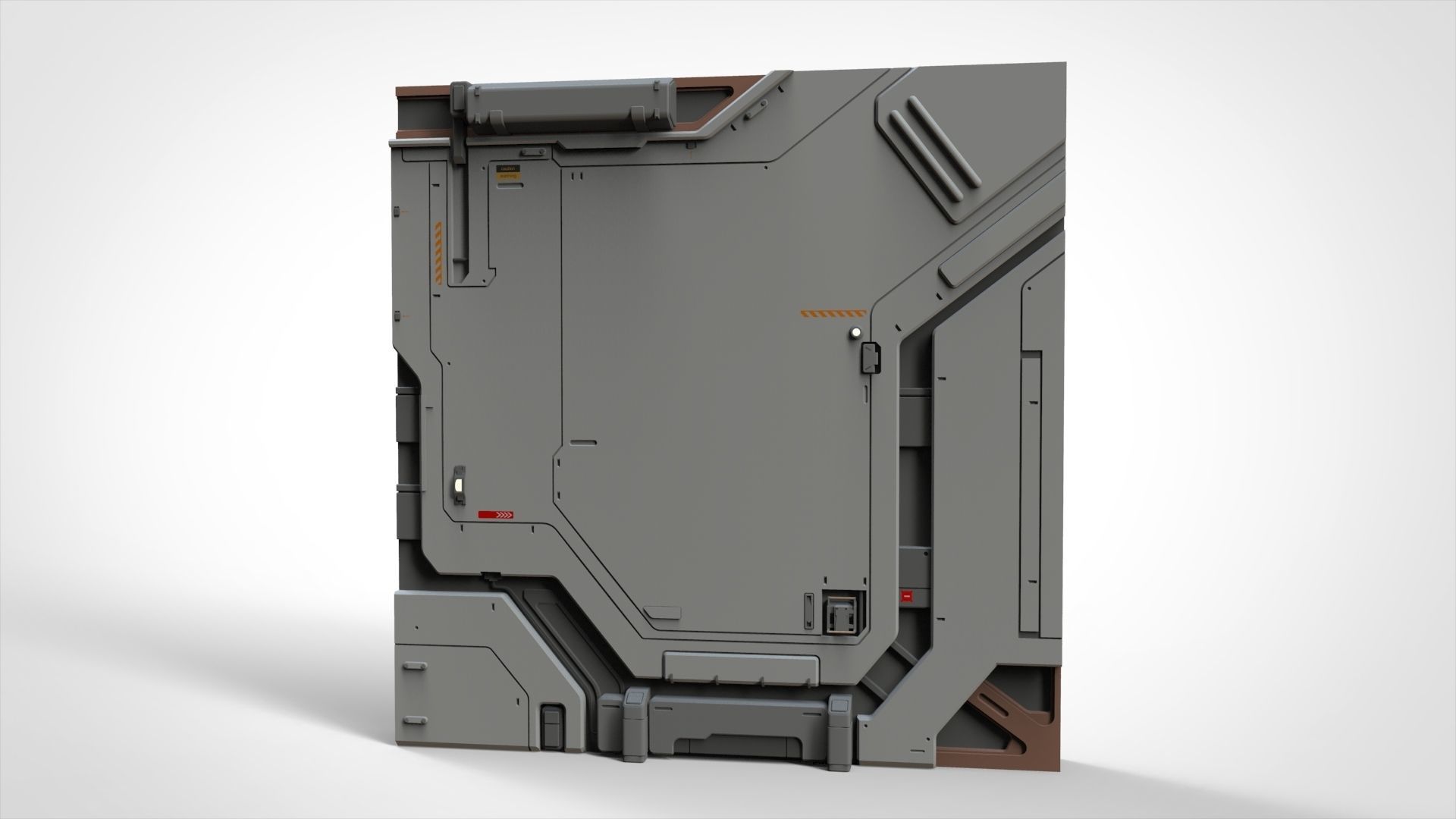 sci-fi Architecture kitbash 19 3D model_6