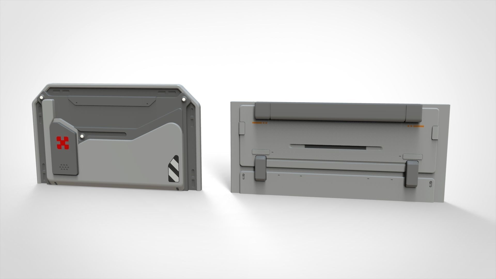 sci-fi Architecture kitbash 19 3D model_12