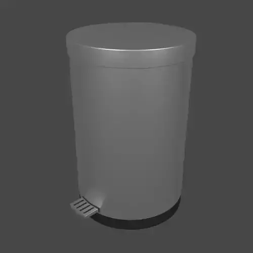 Metallic Trash Bin