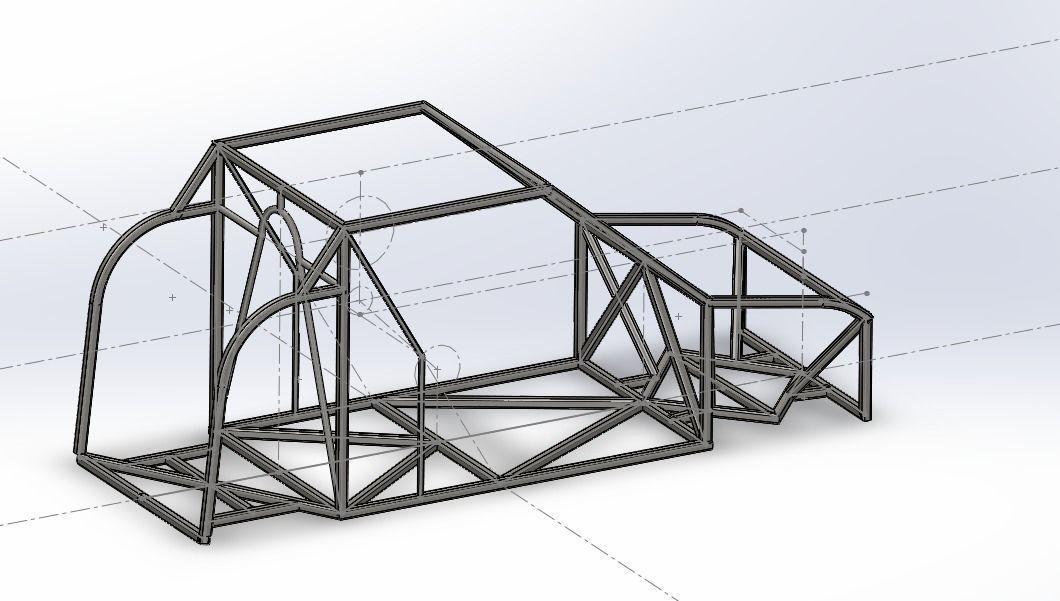 chassis of a car  3D model_1