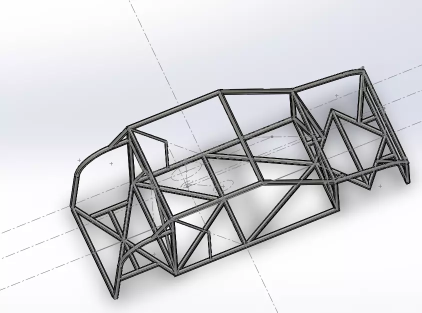 chassis of a car  3D model_0