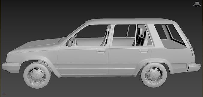 Toyota Tercel 4wd 1986  Body For Print 3D print model 2