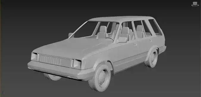 Toyota Tercel 4wd 1986  Body For Print 3D print model