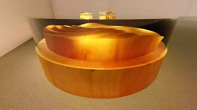 Round Table water drop shape version 2