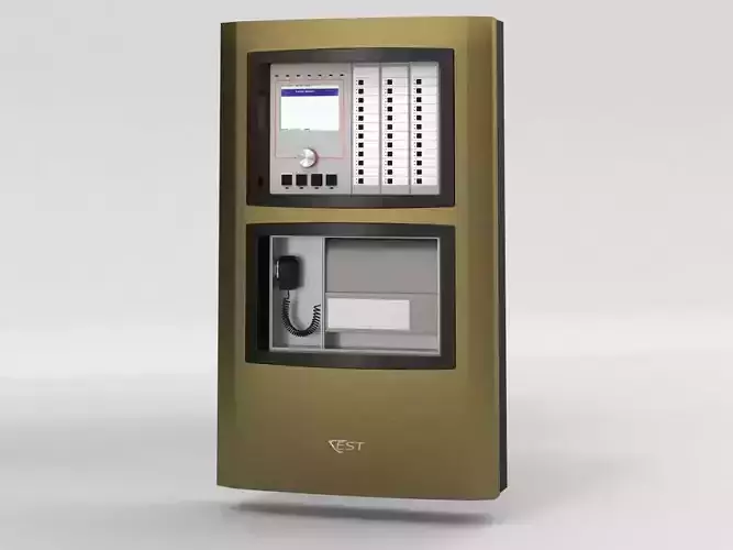 Est3x fire alarm panel 3D model