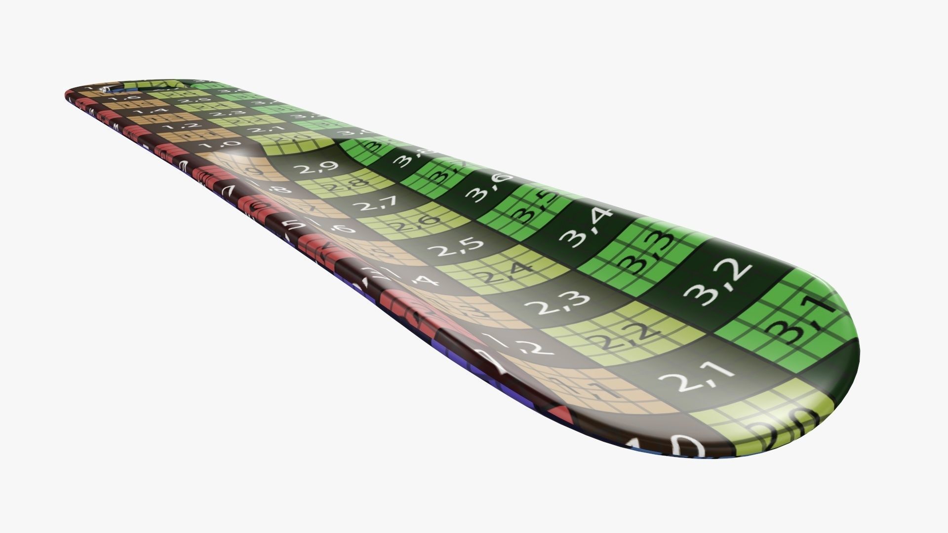 Shoehorn small plastic type 3 red 3D model_14