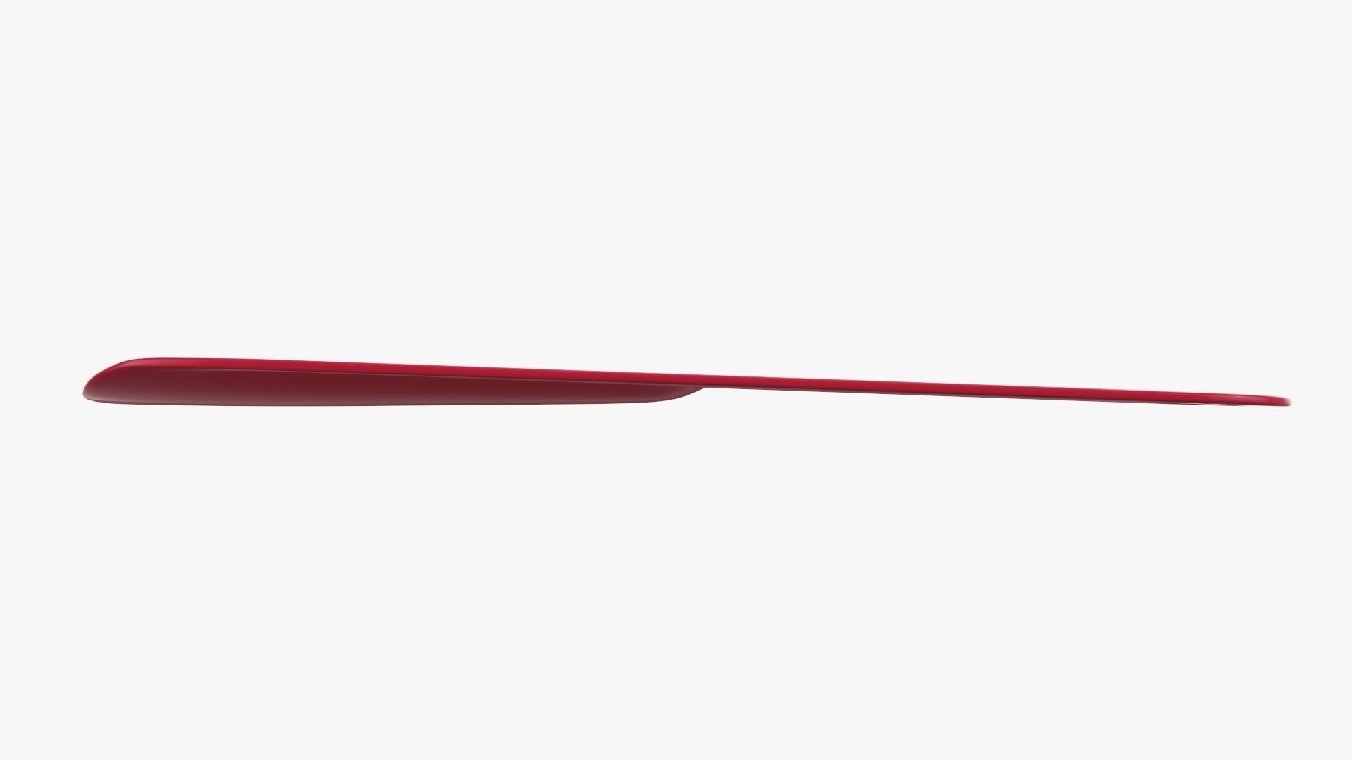 Shoehorn small plastic type 3 red 3D model_2