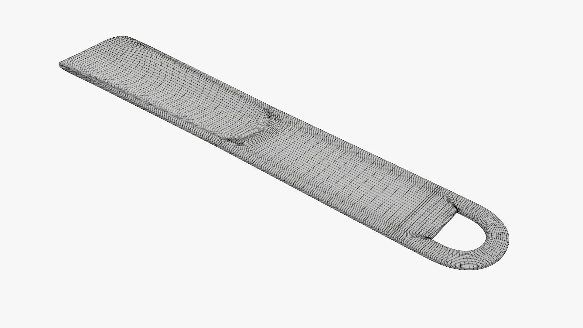 Shoehorn small plastic type 3 red 3D model_6