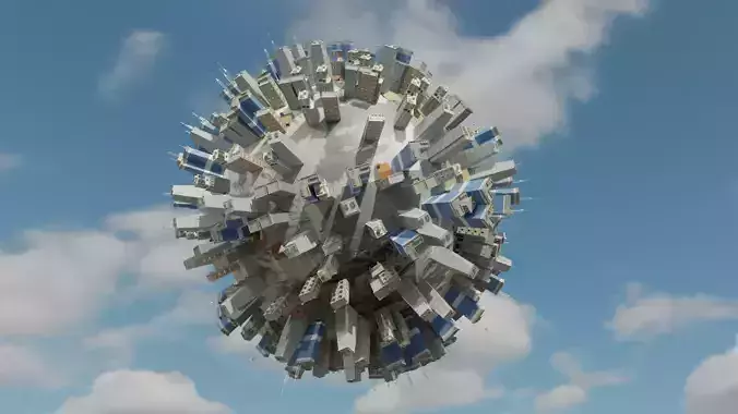 Building Pack Free low-poly 3D model