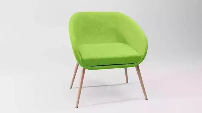 Pastel Armchair chair game ready