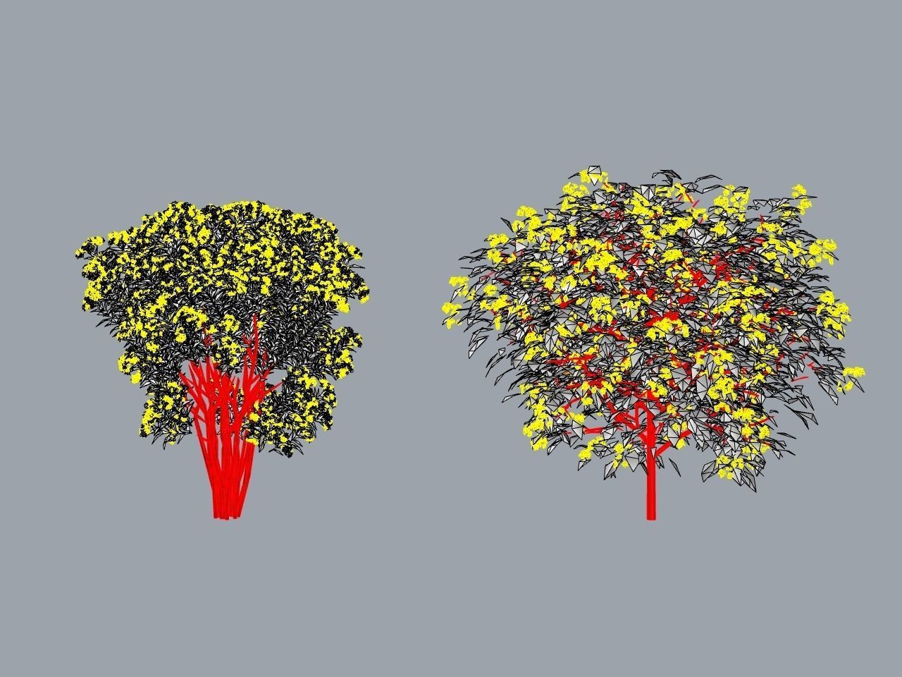 TREE PACK Low-poly 3D model_7