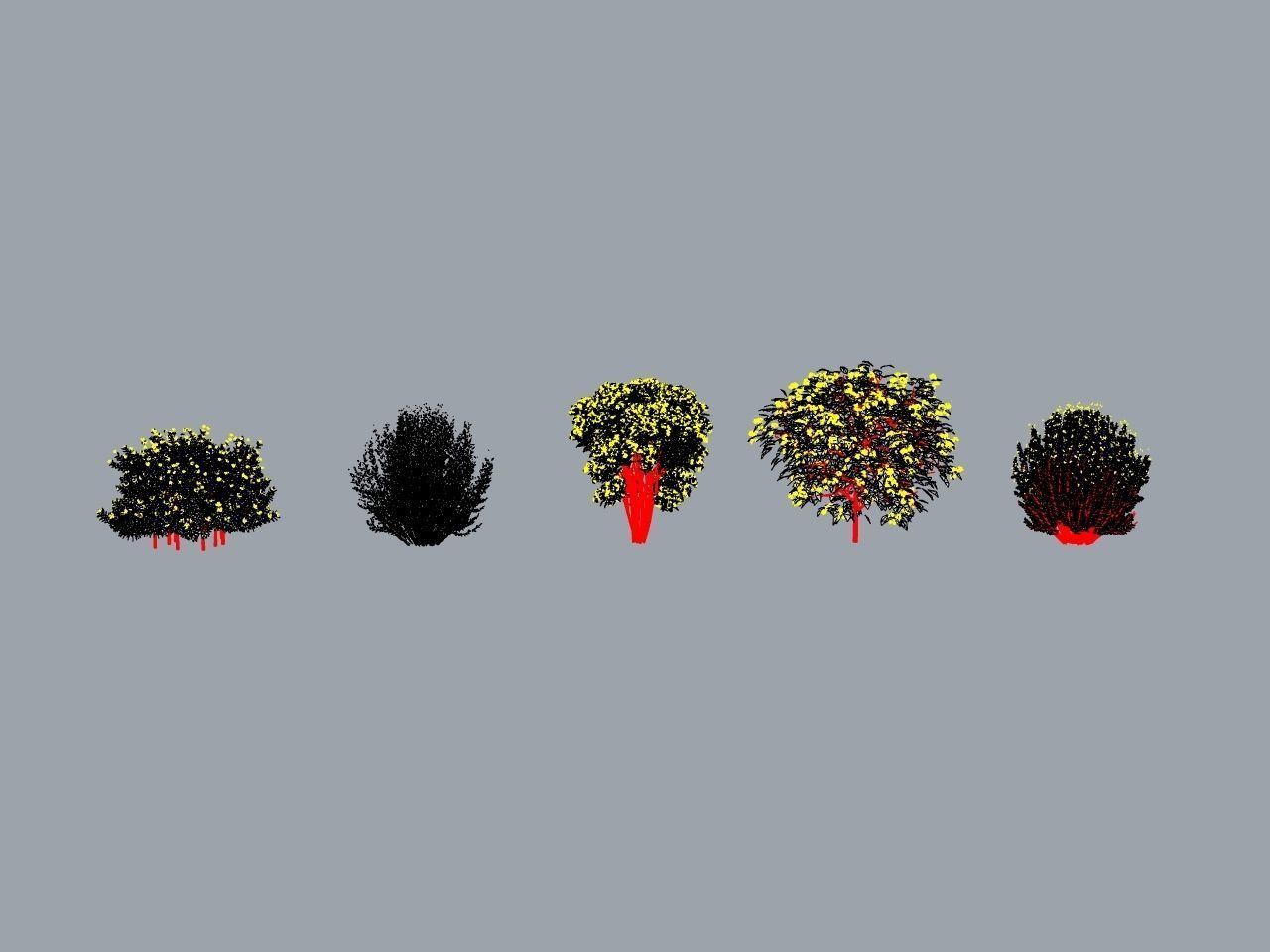 TREE PACK Low-poly 3D model_6