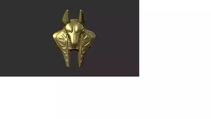 Egypt ring Anubis