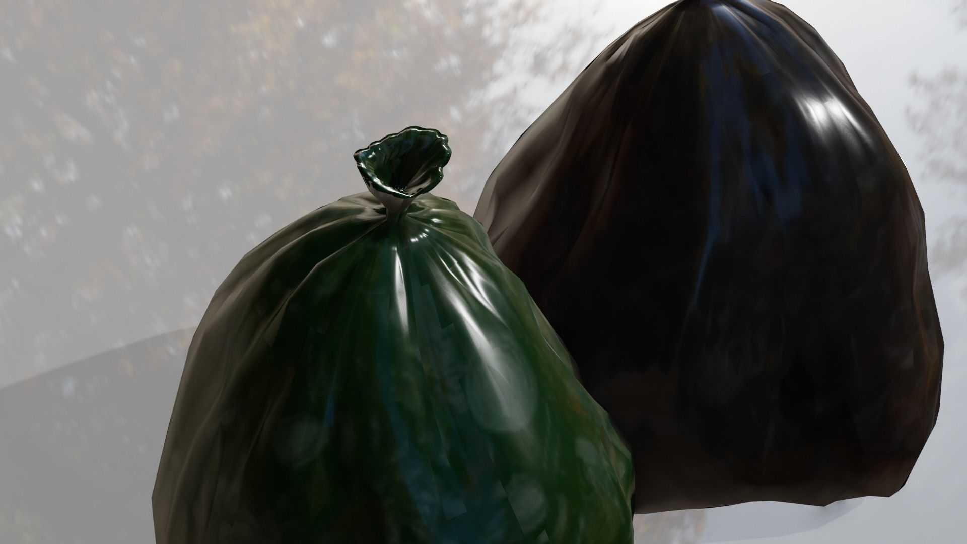 Trash Bags  Low-poly 3D model_6