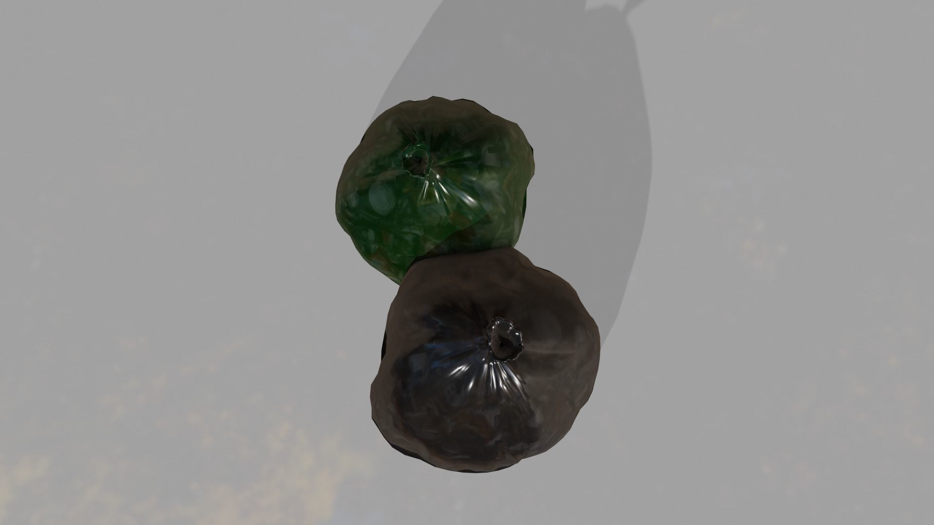 Trash Bags  Low-poly 3D model_8