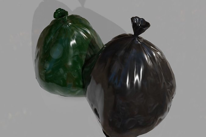 Trash Bags  Low-poly 3D model