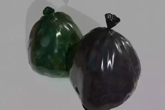 Trash Bags  Low-poly 3D model Trash Bags  Low-poly 3D model