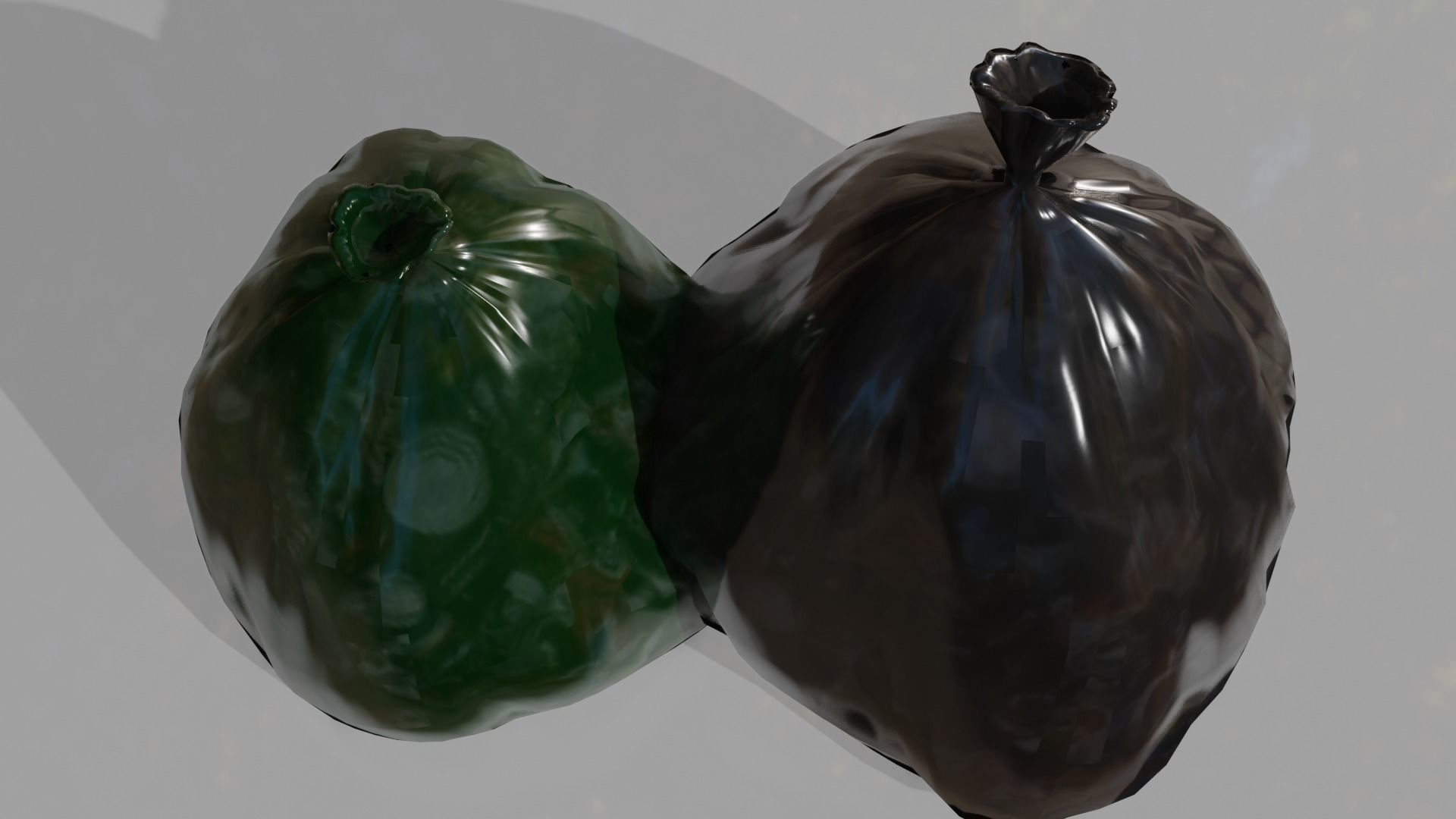 Trash Bags  Low-poly 3D model_2